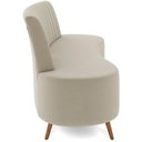 Ver imagem 3 de Sofá Chaise Living 2 Lugares 135cm para Sala Cayman K01 Veludo Bege