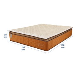 Colchão Casal Prorelax 138x188x30 Brilhante Molas Ensacadas Pillow Top Turn Free - Terracota - 5