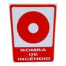 Kit Combo 2 Placa de Sinalização Bomba de Incendio 20x20 - 2