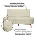 Ver imagem 6 de Sofá Living 2 Lugares com Pés em Madeira Maciça 160cm Roseau Yescasa