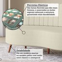 Ver imagem 7 de Sofá Living 2 Lugares com Pés em Madeira Maciça 160cm Roseau Yescasa
