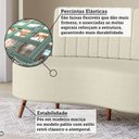 Ver imagem 7 de Sofá Living 2 Lugares com Pés em Madeira Maciça 160cm Roseau Yescasa