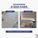 Ver imagem 4 de Moldura Rodameio Painel Ripado Eva Autocolante Liso 3,5cmx5mm 15 Metros - Branco