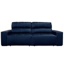 Ver imagem 3 de Sofá de Couro 2 Lugares Alabama 250cm USB M06 Cor Blue Bicolor 502 - Amarena Móveis