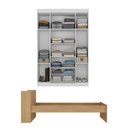 Ver imagem 5 de Jogo de Quarto Cama com Colchão Incluso e Guarda-Roupa 4 Portas 2 Gavetas Lira Multimóveis MP4839