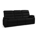 Ver imagem 5 de Sofá 3 Lugares Reclinável Retrátil 183cm Naaman Sintético Pu K01 - D'Rossi Preto
