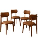 Ver imagem 3 de Kit 4 Cadeiras Maya Revestida em Durango Ergônomica Design Delicado & Versátil