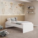 Ver imagem 1 de Cama Solteiro Prisma 191,5x42,5cm Branco