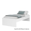 Ver imagem 2 de Cama Solteiro Prisma 191,5x42,5cm Branco