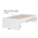 Ver imagem 3 de Cama Solteiro Prisma 191,5x42,5cm Branco