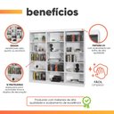 Ver imagem 4 de Estante Livreiro Multiuso 12 Prateleiras 1,71m Office Branco J&a
