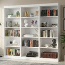 Ver imagem 2 de Estante Livreiro Multiuso 12 Prateleiras 1,71m Office Branco J&a