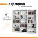 Ver imagem 5 de Estante Livreiro Multiuso 12 Prateleiras 1,71m Office Branco J&a