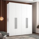 Ver imagem 3 de Guarda-roupa Sevilha 4 Portas Cômoda 4 Gavetas Mesa de Cabeceira 3 Gavetas Cama Infanto Juvenil