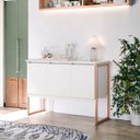 Ver imagem 1 de Buffet Aparador Luxo Roma - Branco Cobre