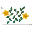 Ver imagem 2 de Arranjo Com Flores De Ferro Parede Cozinha Moderna Decoração - Amarelo