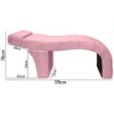 Ver mais imagens de Kit Maca Estética Charme para Cílios + Mocho + Escada + Capa Veludo Cor:veludo Rosa Claro
