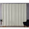 Cortina Sala Jacquard 2.80m X 1.70m Semi Blackout Requinte Varão Simples:Branco - 1
