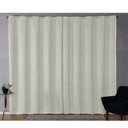 Ver imagem 1 de Cortina Sala Jacquard 2.80m X 1.70m Semi Blackout Requinte Varão Simples:Branco