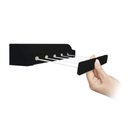 Ver imagem 1 de Varal Retratil Parede Automatico com 5 Cordas Preto Secalux