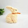 Coelho De Pelúcia Laço Laranja 13x9x10cm Decoração Páscoa P - 4