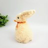 Coelho De Pelúcia Laço Laranja 13x9x10cm Decoração Páscoa P - 5
