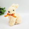 Coelho De Pelúcia Laço Laranja 13x9x10cm Decoração Páscoa P - 2