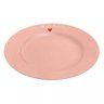 Prato de Sobremesa Lamour de Porcelana Rosa 19 Cm- Haüskraft - 1