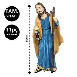 Presépio Natal Extra Grande Completo Resina Premium 11 Peças até 30cm - Wincy - 2