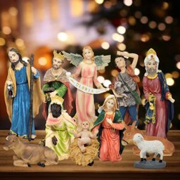 Presépio Natal Extra Grande Completo Resina Premium 11 Peças até 30cm - Wincy - 4