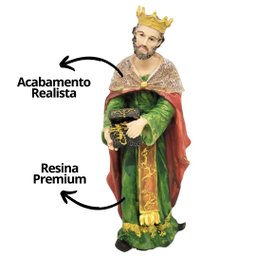 Presépio Natal Extra Grande Completo Resina Premium 11 Peças até 30cm - Wincy - 3