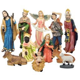 Presépio Natal Extra Grande Completo Resina Premium 11 Peças até 30cm - Wincy - 1