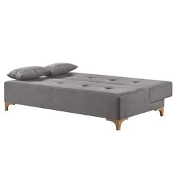 Sofá Cama 2 Lugares Living Linho M-143 Martins Cinza - 5 Sofá Cama 2 Lugares Living Linho M-143 Martins Cinza - 5