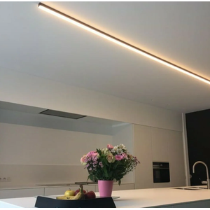 Perfil Led Sobrepor Slim 14,20mm X 8,5mm Barra 3m Astraled - Preto