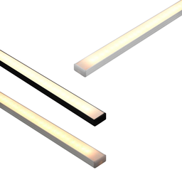 Perfil Led Sobrepor Slim 14,20mm X 8,5mm Barra 3m Astraled - Preto - 4 Perfil Led Sobrepor Slim 14,20mm X 8,5mm Barra 3m Astraled - Preto - 4