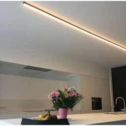 Perfil Led Sobrepor Slim 14,20mm X 8,5mm Barra 3m Astraled - Preto - 1 Perfil Led Sobrepor Slim 14,20mm X 8,5mm Barra 3m Astraled - Preto - 1