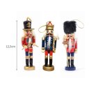 Ver imagem 4 de Quebra Nozes 3 Peças Madeira Enfeite Árvore Natal 12cm