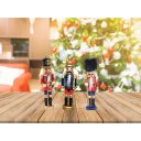 Ver imagem 5 de Quebra Nozes 3 Peças Madeira Enfeite Árvore Natal 12cm