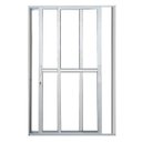 Ver imagem 1 de Porta Sacada 2 Folhas Móveis Alumínio Branco Linha 25:210 x 150