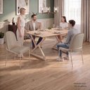 Ver imagem 6 de Conjunto para Sala de Jantar Mesa Império 120x90 com 4 Cadeiras Rubi