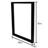 Pé Base para Mesa Estilo Industrial Modelo Moderno Ferro Grosso 75x60x5cm - 2 Peças - 2