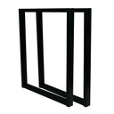 Ver imagem 3 de Pé Base para Mesa Estilo Industrial Modelo Moderno Ferro Grosso 75x60x5cm - 2 Peças