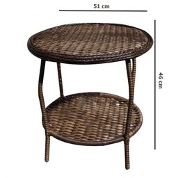 Conjunto Poltronas Espreguiçadeira para Jardim Fibra Sintética 4 Poltronas e Mesa Centro - Tecido Du - 4