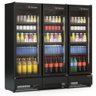 Expositor Vertical Linha Carbono 3 Portas Gcvr1450cb Gelopar Refrigerador 1468 Litros All Black 220v - 1