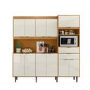 Ver imagem 5 de Kit Cozinha 2.0 Bahamas 10 Portas e 2 Gavetas - Tauari/Off White