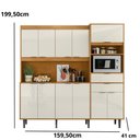 Ver imagem 4 de Kit Cozinha 2.0 Bahamas 10 Portas e 2 Gavetas - Tauari/Off White