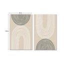 Ver imagem 4 de Conjunto 2 Quadros Decorativos Tela em Lona Minimalista Vintage 100x60cm para Sala Quarto