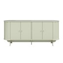 Ver imagem 5 de Balcão Buffet Aparador Curvo 180 cm X 78 cm 4 Portas Sala de Estar ou Jantar 100% MDF Dalla Costa