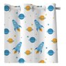 Cortina Infantil Foguetes Universo Tecido Premium 2,60x1,50m - 3