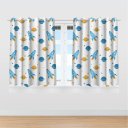 Ver imagem 2 de Cortina Infantil Foguetes Universo Tecido Premium 2,60x1,50m